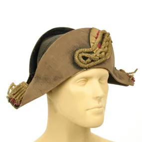Original Napoleonic Era British Naval Officer Surgeon Bicorn Hat Circa 1795