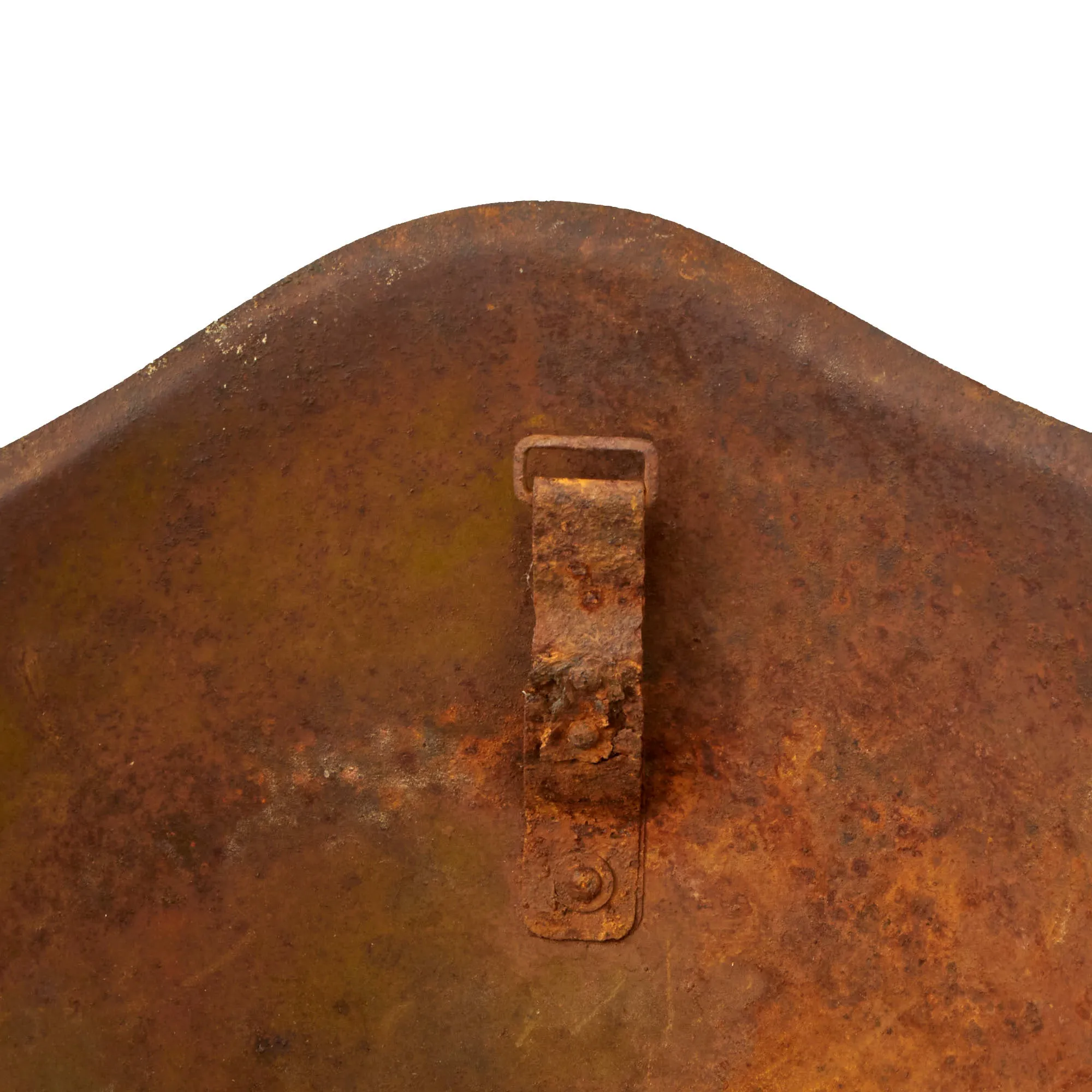 Original Soviet WWII KIA Shot Through SSh-39 Steel Combat Helmet Shell - Size 2