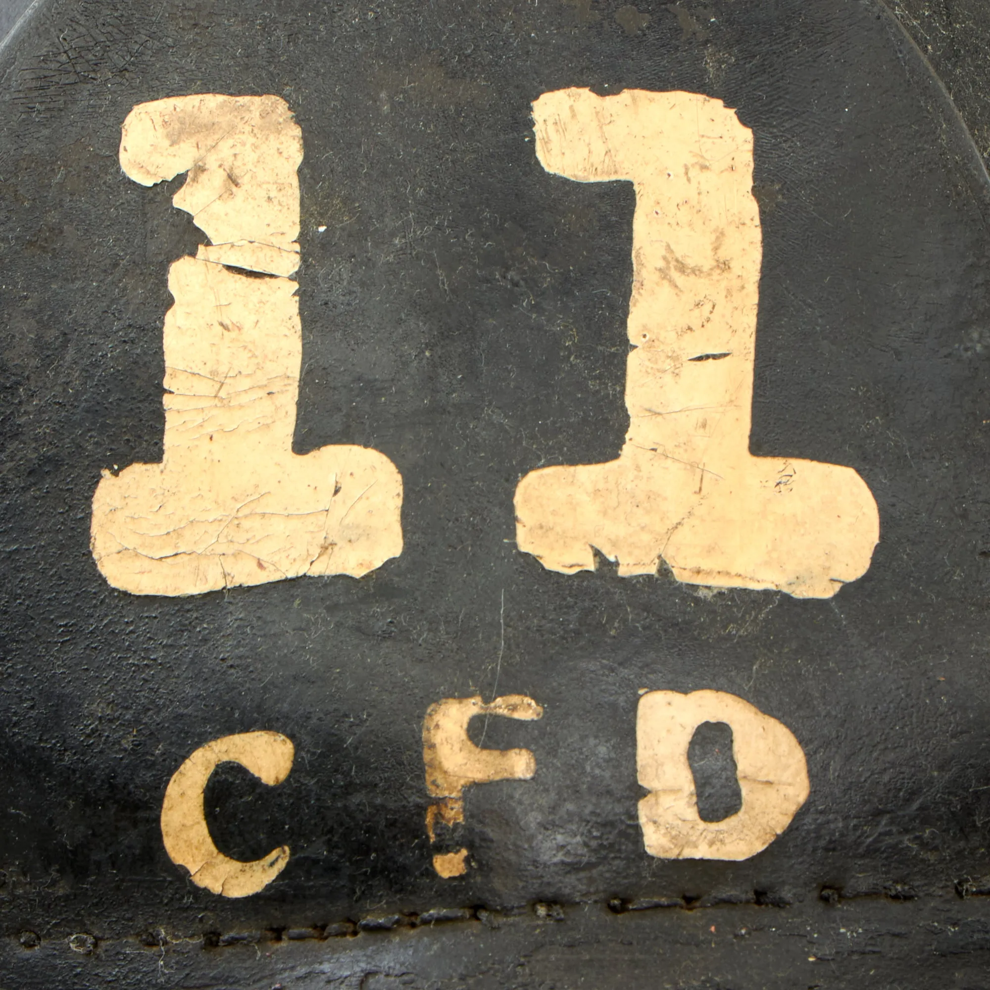 Original U.S. Post WWI Era Camden Fire Department “Hard Boiled Hat” Firefighter Boiled Leather Helmet For WWI Veteran John Peterson, Hoseman, Engine Company 11 - With Uniform Devices