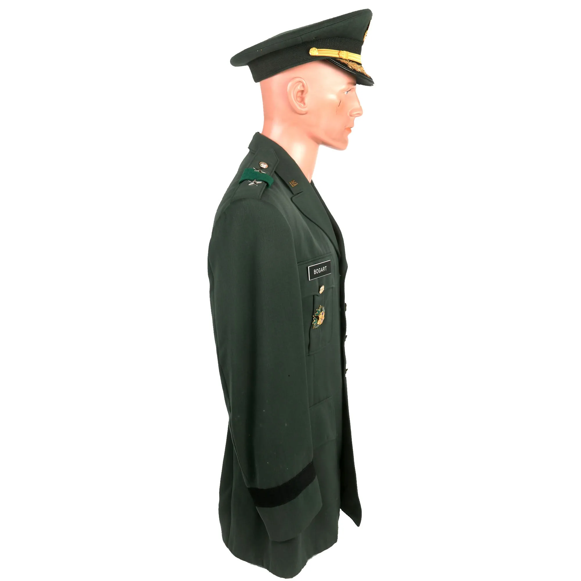 Original U.S. Vietnam War Era Army Major General Theodore F. Bogart, Commander, U.S. Southern Command Class A Green Service Dress Uniform Set With Visor