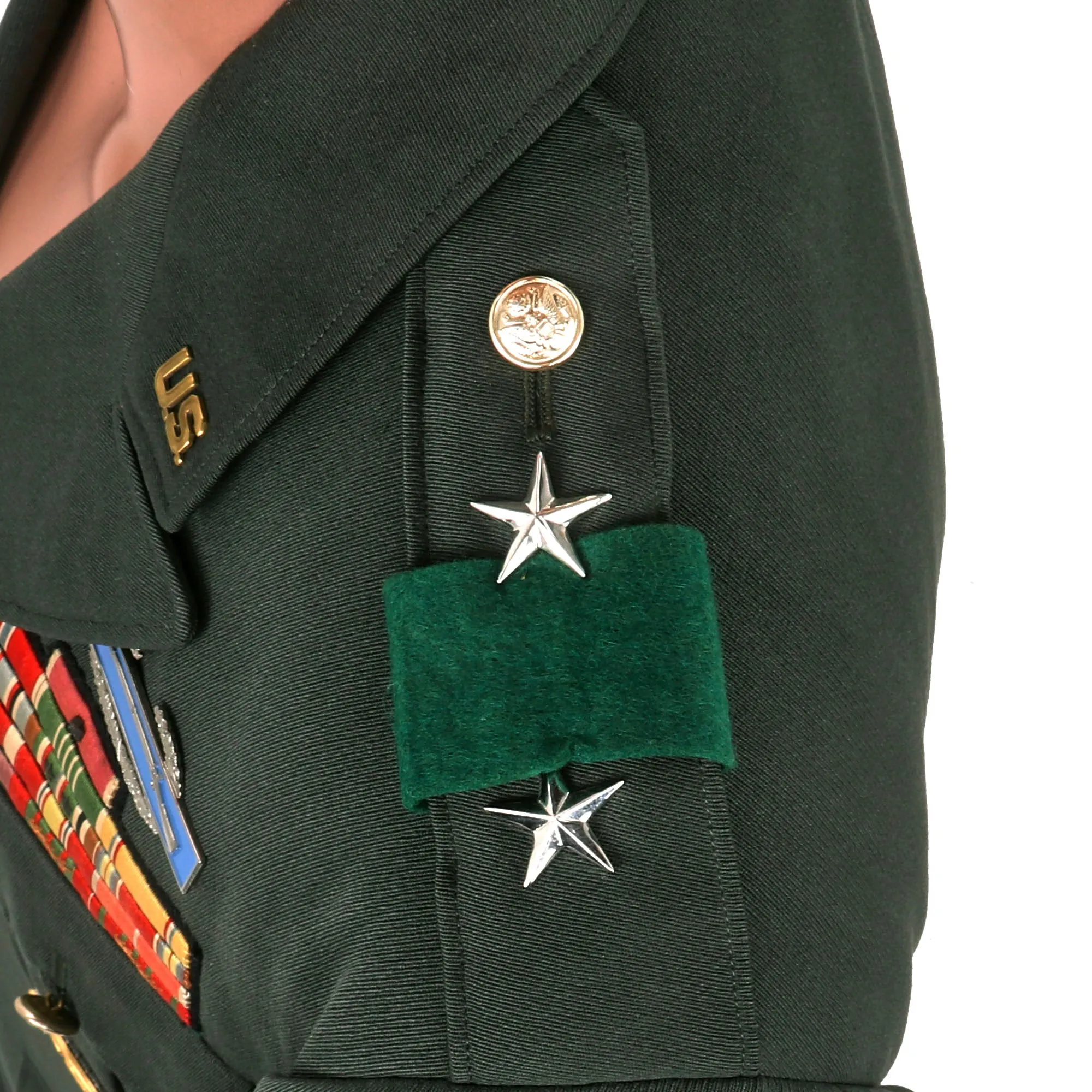 Original U.S. Vietnam War Era Army Major General Theodore F. Bogart, Commander, U.S. Southern Command Class A Green Service Dress Uniform Set With Visor