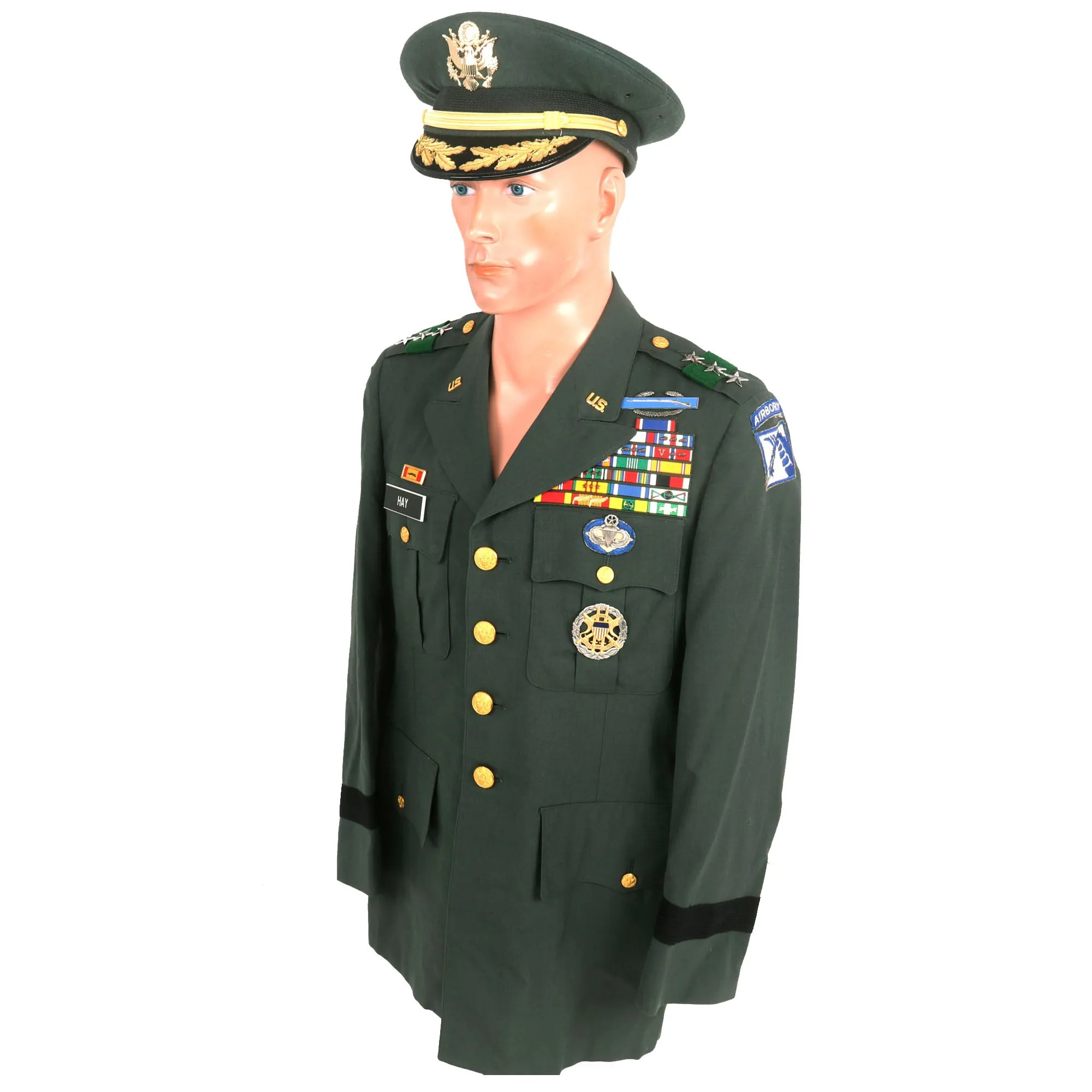 Original U.S. Vietnam War Lieutenant General John Hancock Hay 1st Infantry Division Commander Uniform - Distinguished Service Cross Recipient
