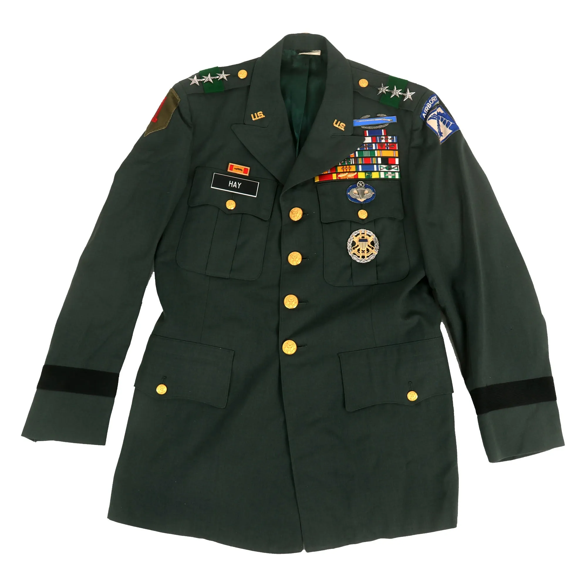 Original U.S. Vietnam War Lieutenant General John Hancock Hay 1st Infantry Division Commander Uniform - Distinguished Service Cross Recipient