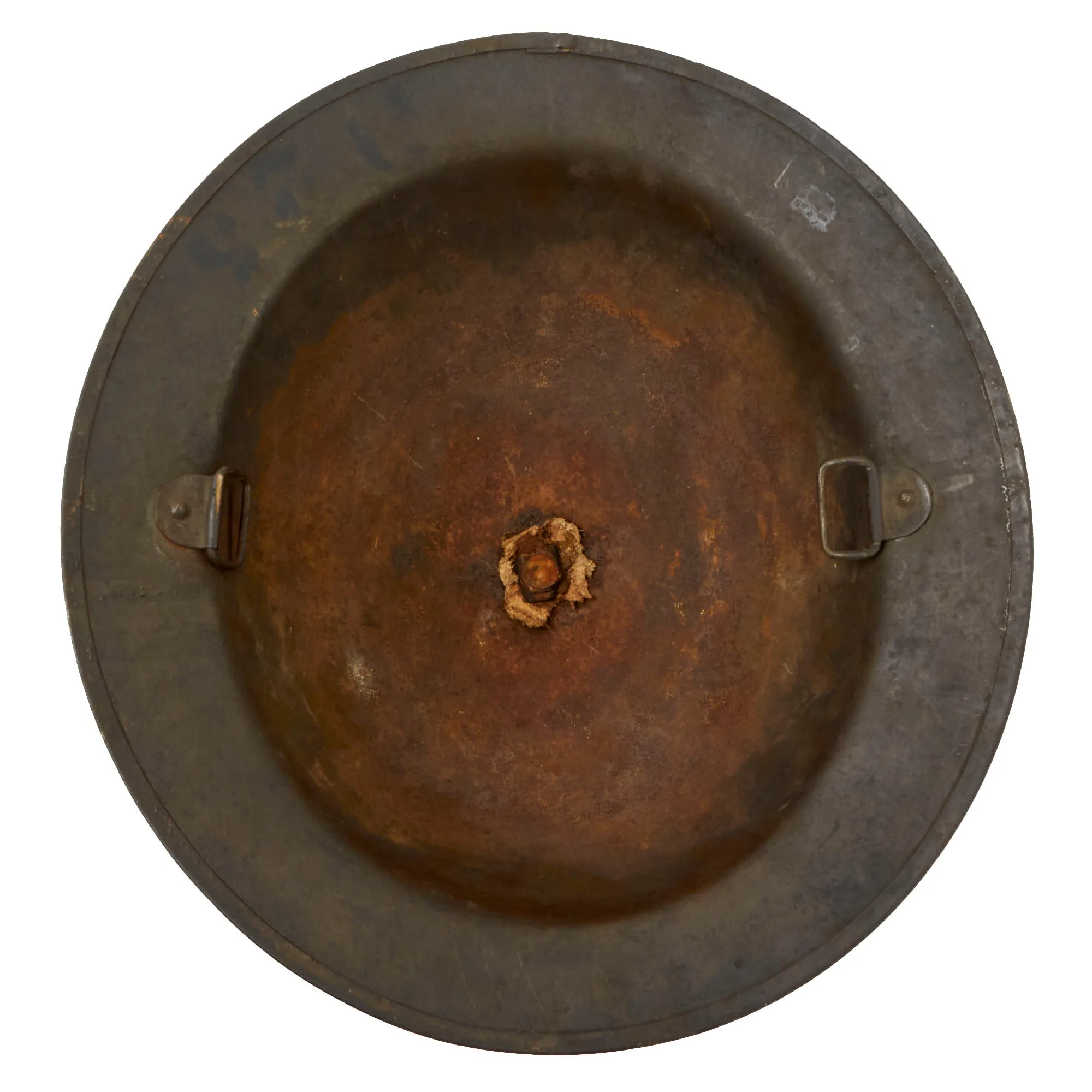 Original U.S. WWI M1917 77th Infantry Division Doughboy Helmet Shell - Statue of Liberty Division