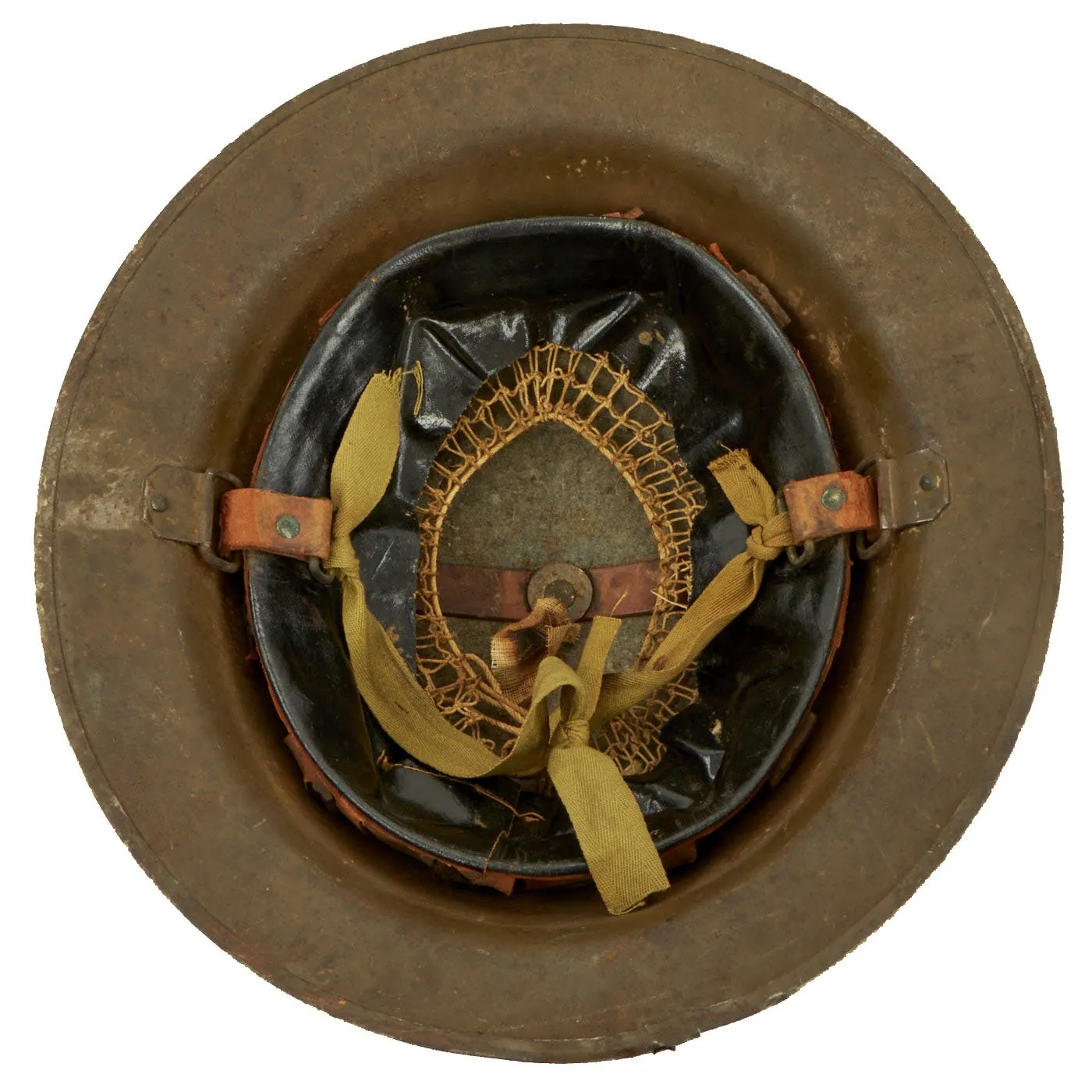 Original U.S. WWI M1917 77th Infantry Division Doughboy Helmet with Liner - Statue of Liberty Division