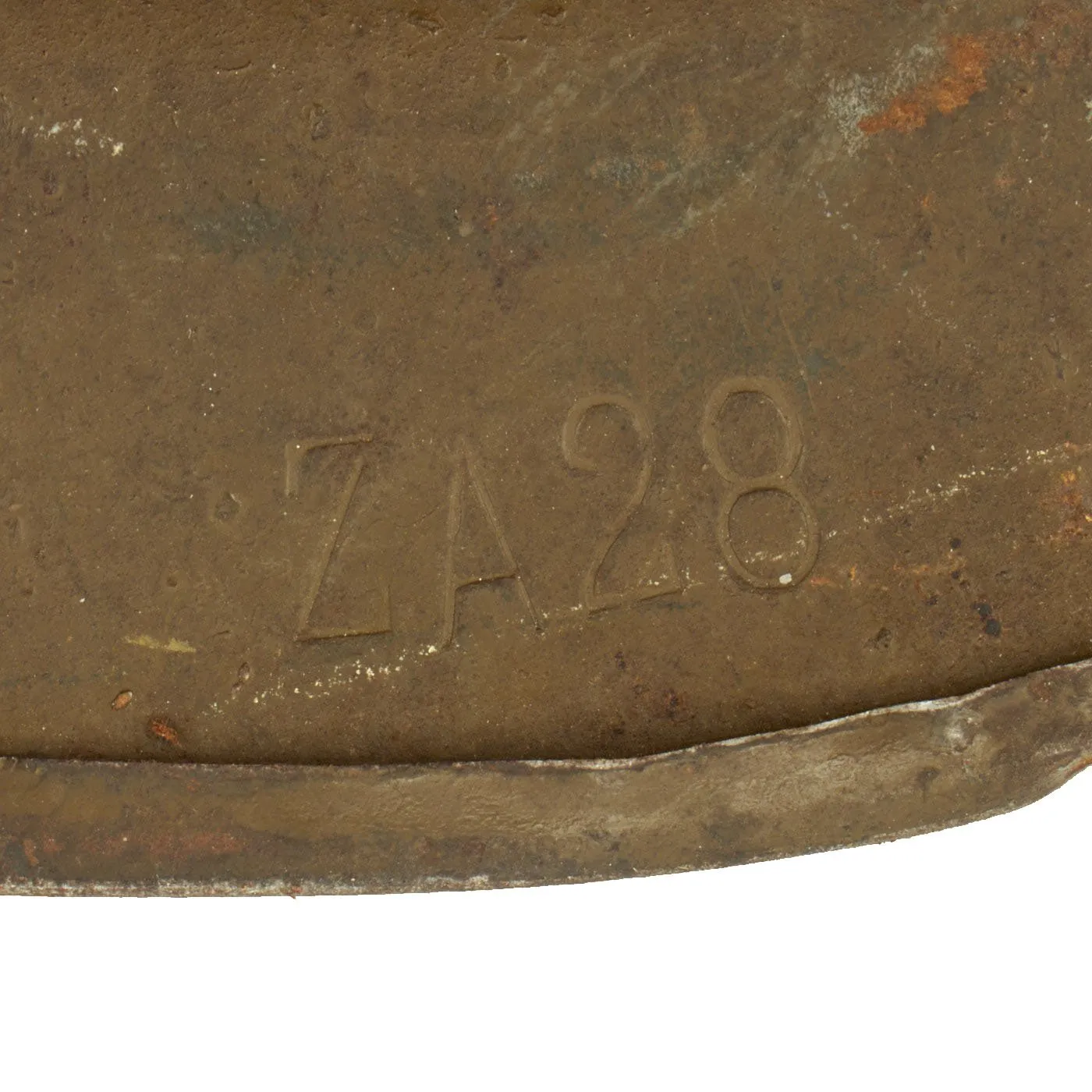 Original U.S. WWI M1917 77th Infantry Division Doughboy Helmet with Liner - Statue of Liberty Division
