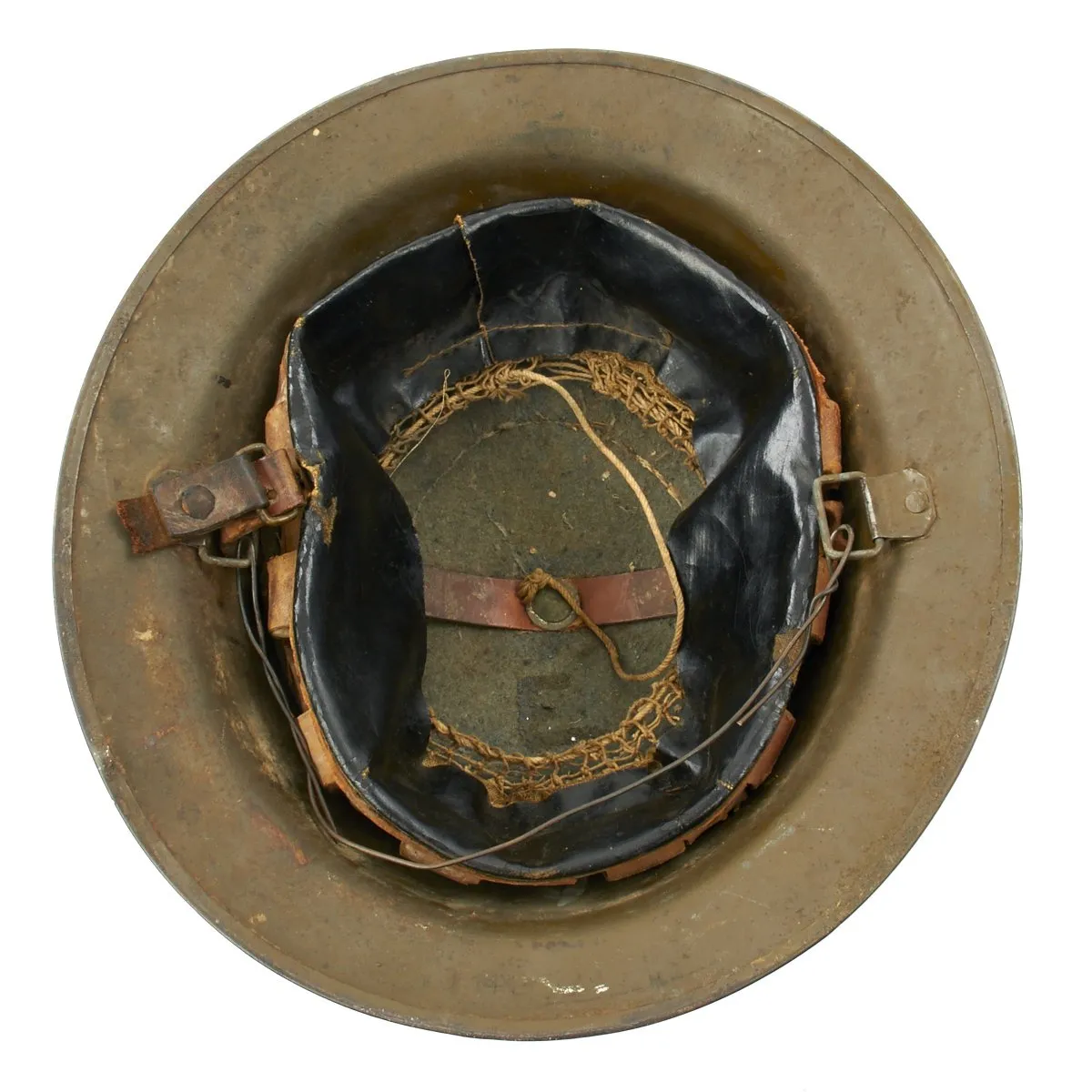 Original U.S. WWI M1917 Helmet with Original Paint from the New York 77th Infantry Division - The Lost Battalion