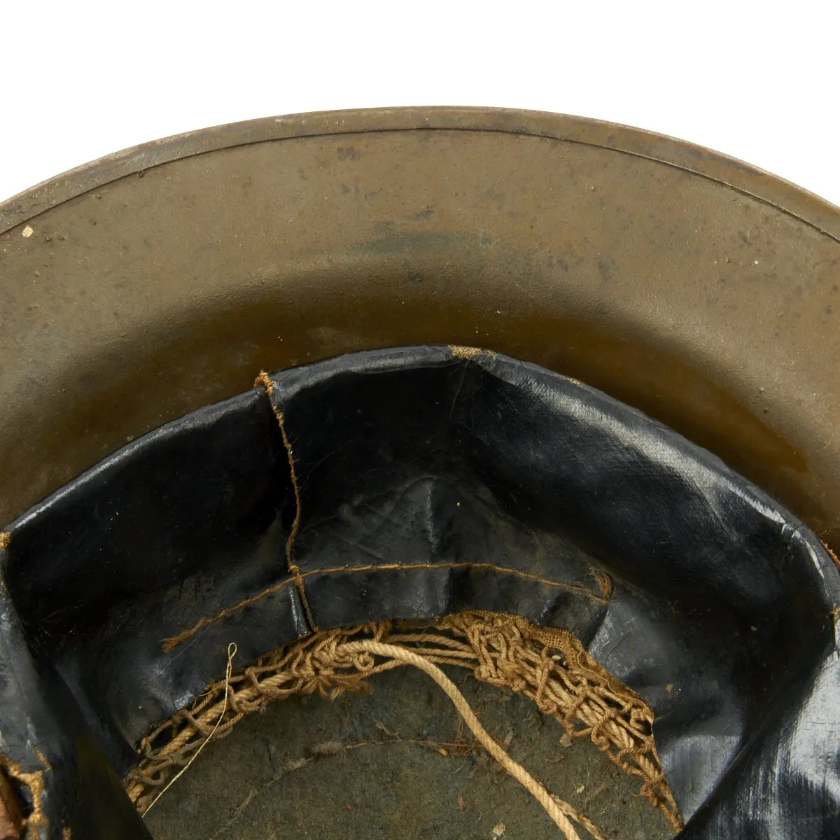 Original U.S. WWI M1917 Helmet with Original Paint from the New York 77th Infantry Division - The Lost Battalion