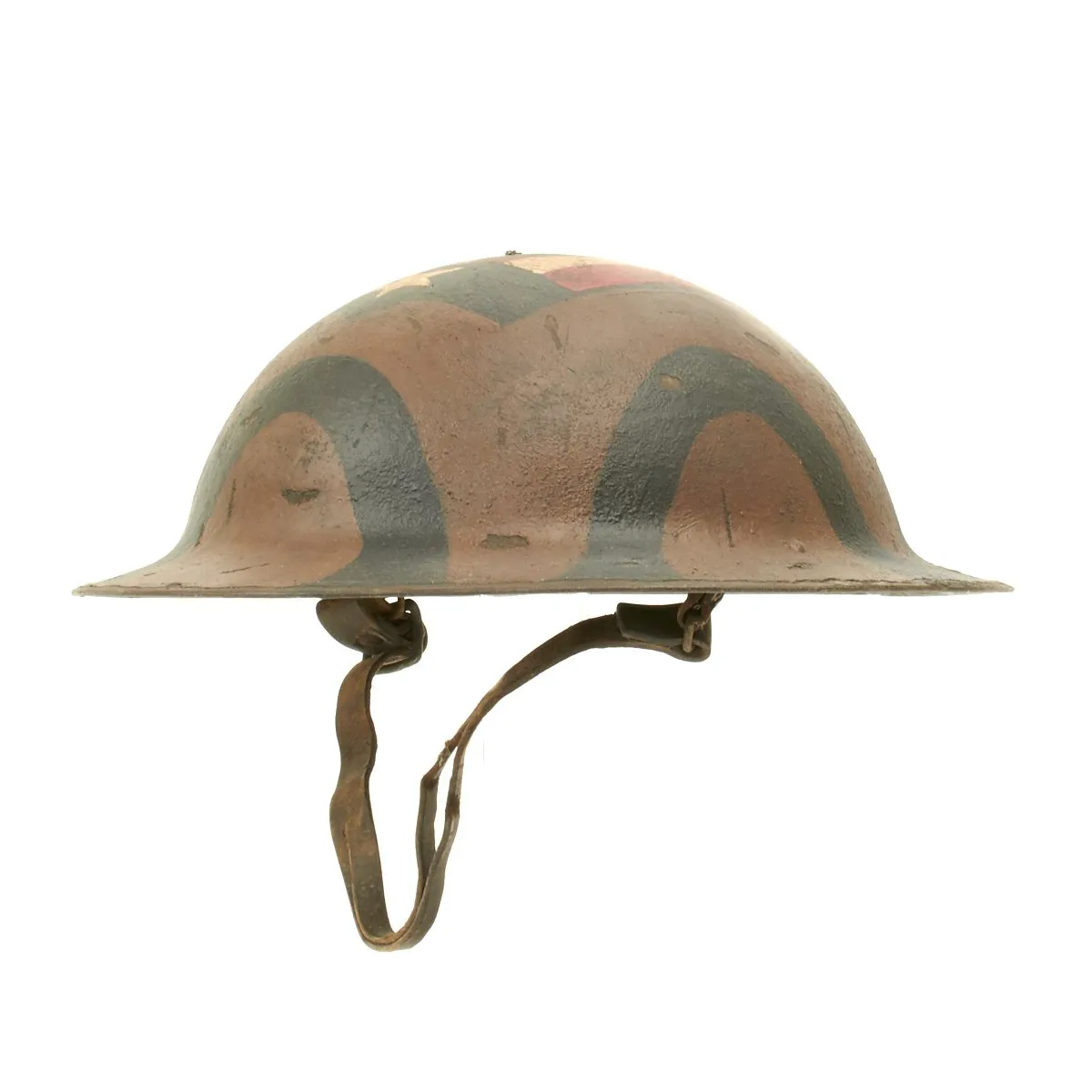 Original U.S. WWI M1917 Refurbished Doughboy Helmet of the 7th Infantry Division