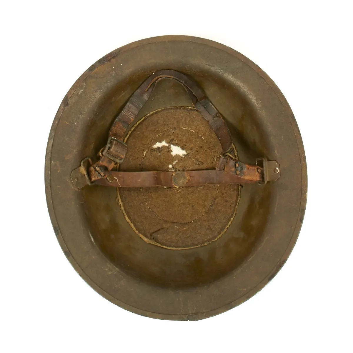 Original U.S. WWI M1917 Refurbished Doughboy Helmet of the 7th Infantry Division