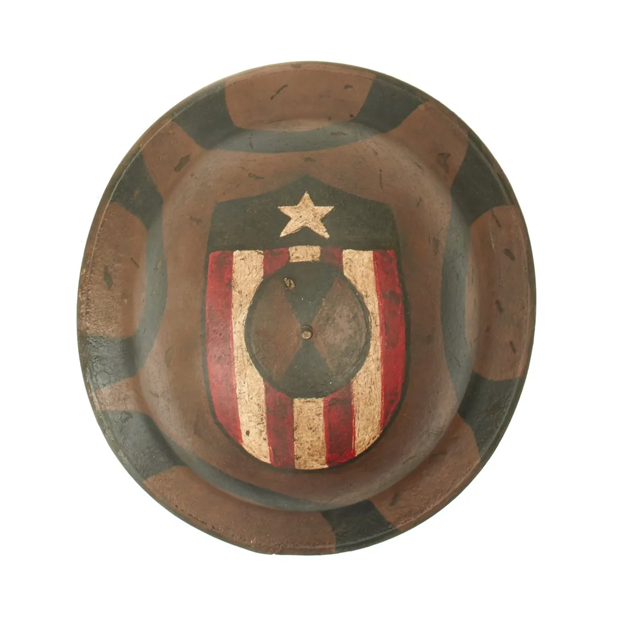 Original U.S. WWI M1917 Refurbished Doughboy Helmet of the 7th Infantry Division