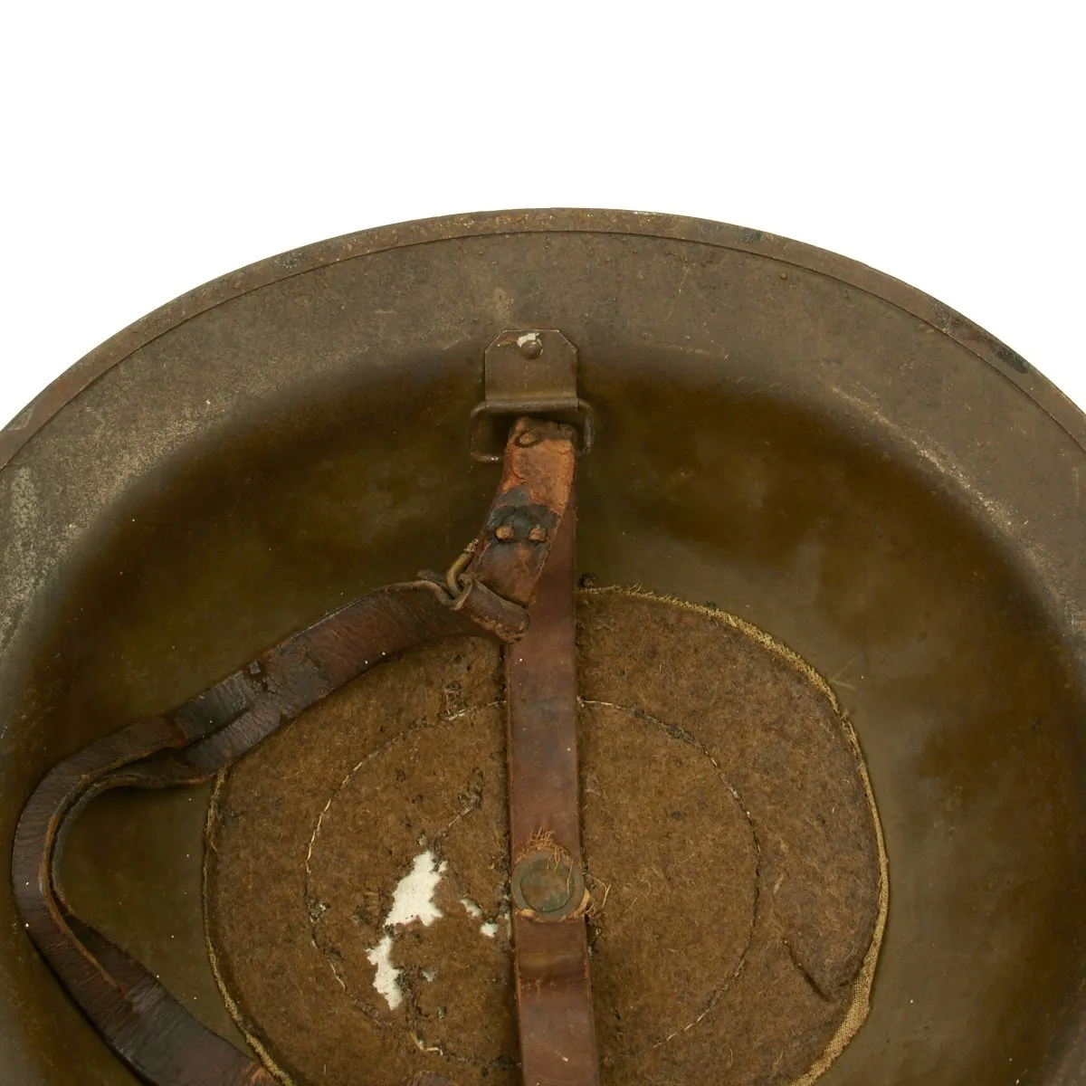 Original U.S. WWI M1917 Refurbished Doughboy Helmet of the 7th Infantry Division