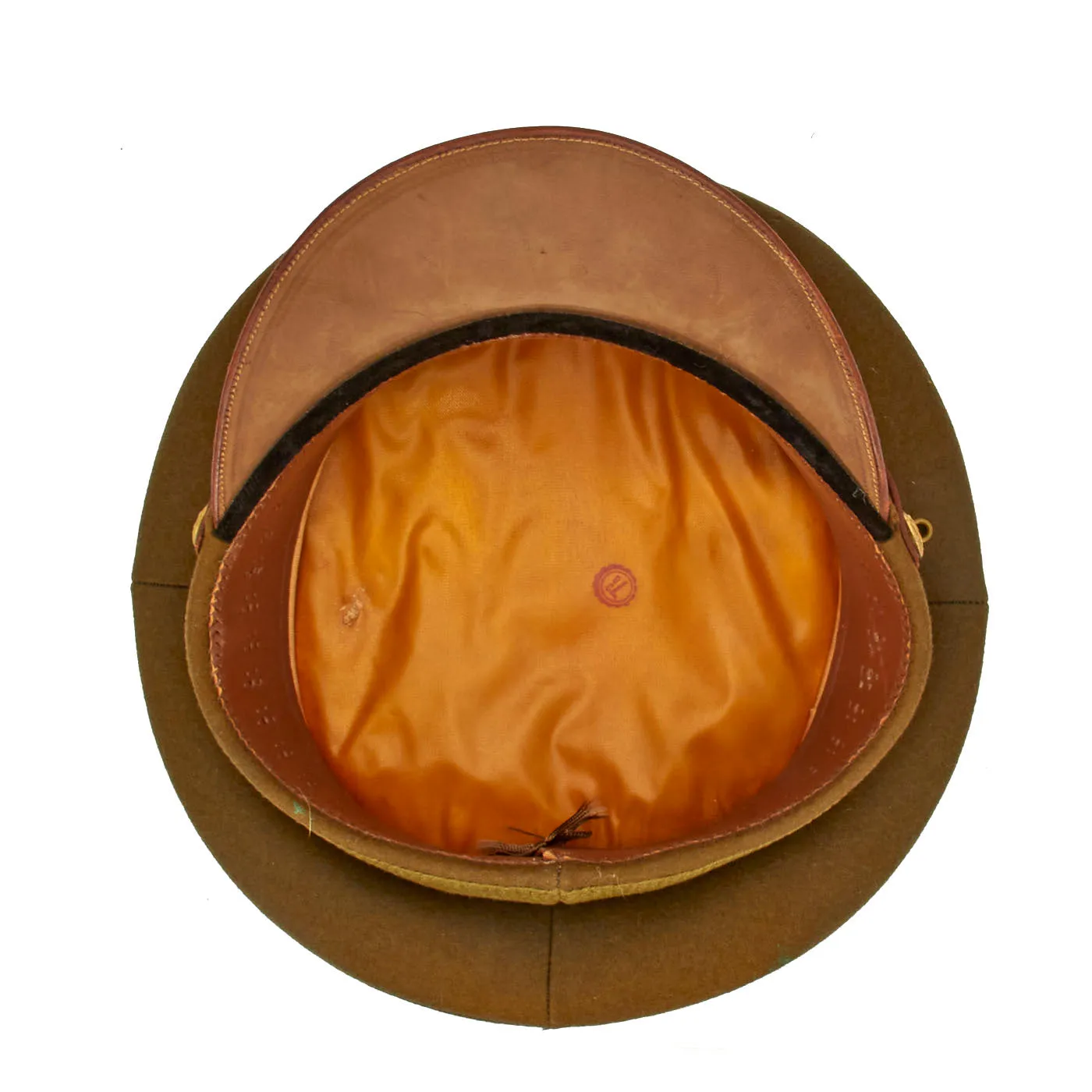 Original U.S. WWII Army Officer Wool Felt Visor Service Cap - Unissued Condition - Size 7 ⅜