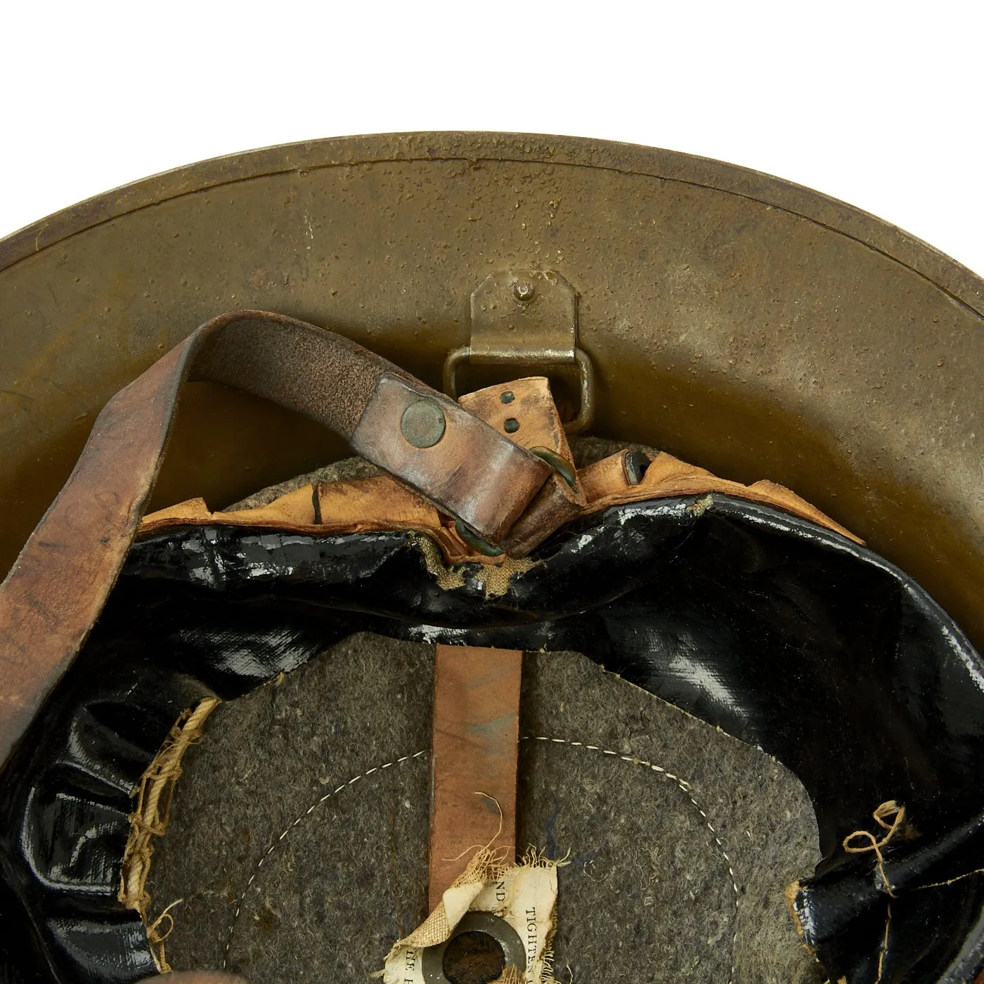 Original WWI U.S. Marine Corps 1st Battalion 5th Marines M1917 Doughboy Helmet with Textured Paint - 2nd Division