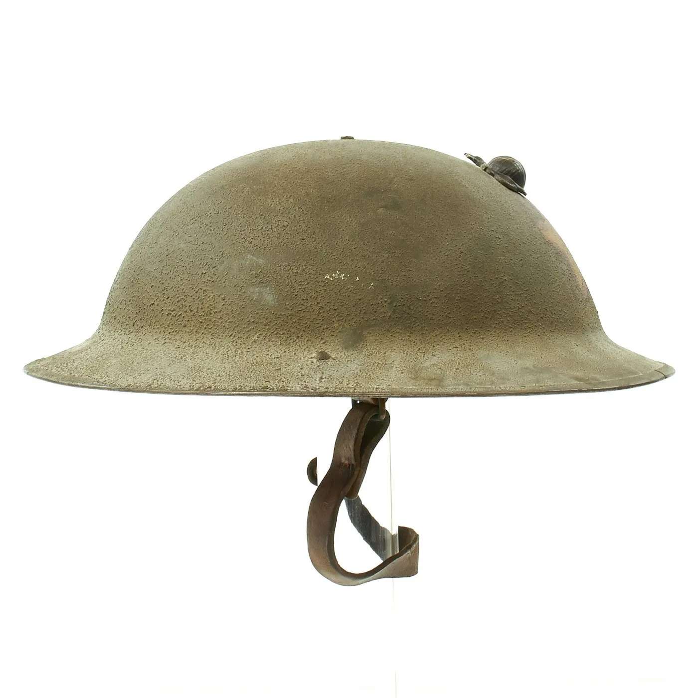 Original WWI U.S. Marine Corps 1st Battalion 5th Marines M1917 Doughboy Helmet with Textured Paint - 2nd Division