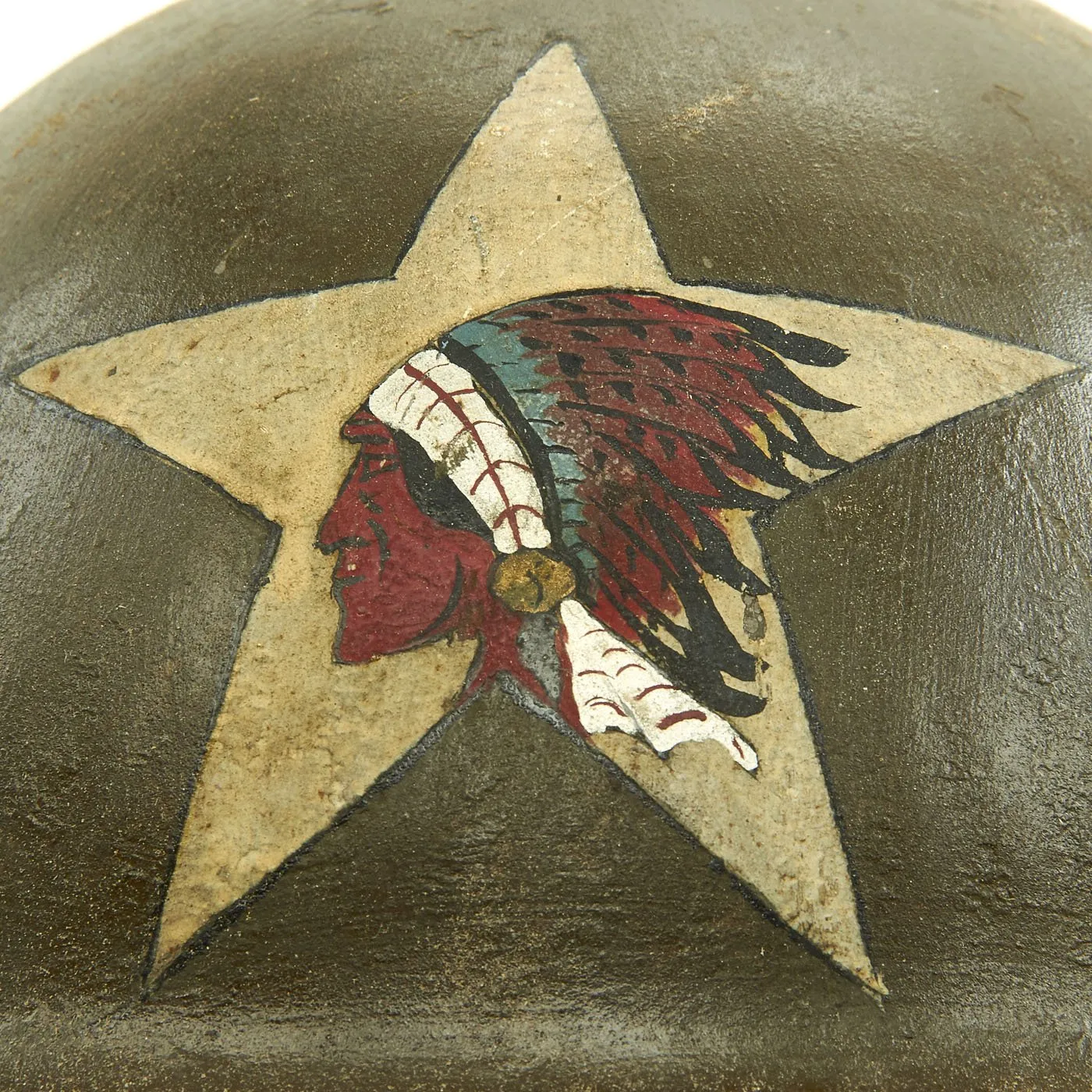 Original WWI U.S. Marine Corps Named 18th Co. (E) 5th Marines M1917 Doughboy Helmet - 2nd Division