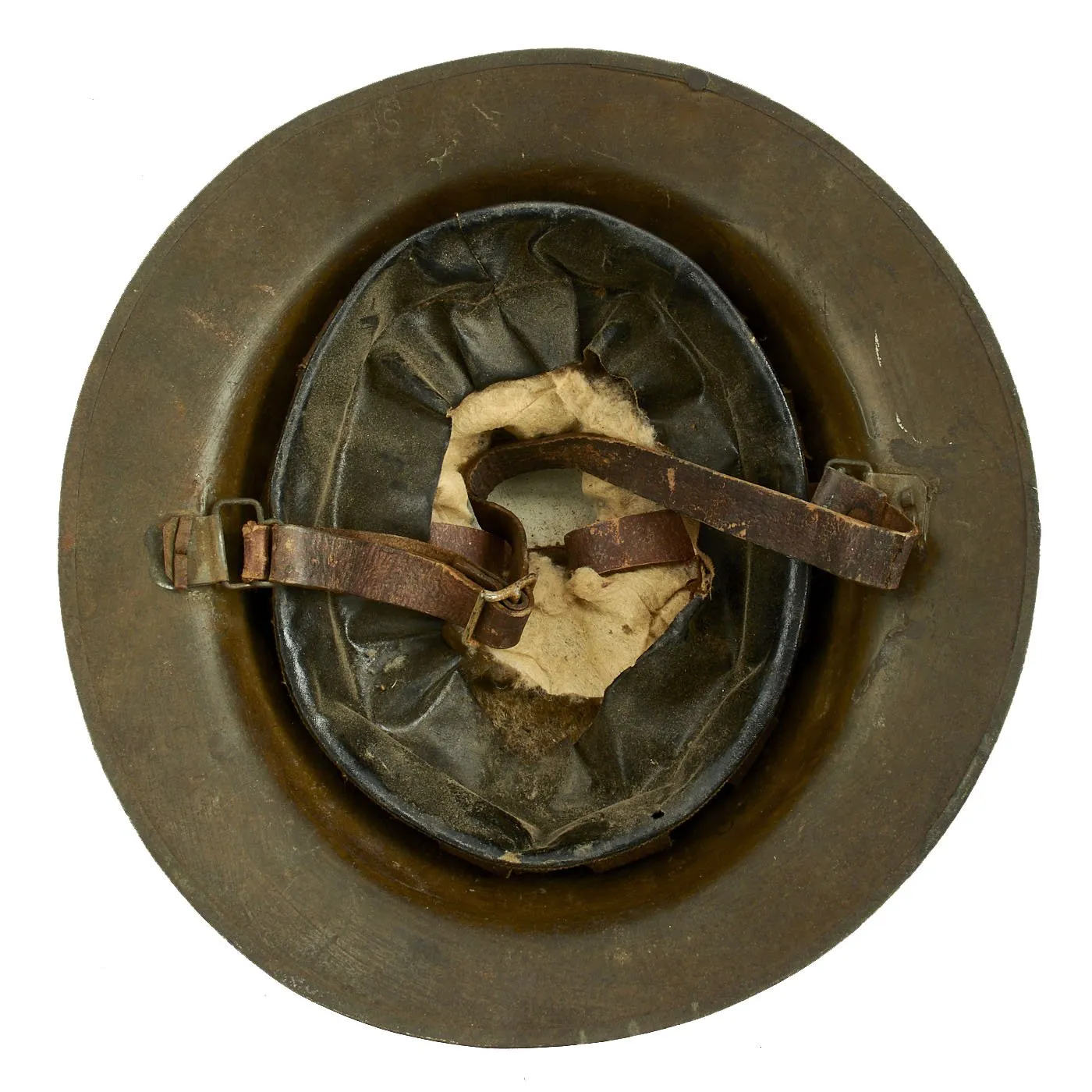 Original WWI U.S. Marine Corps Named 18th Co. (E) 5th Marines M1917 Doughboy Helmet - 2nd Division