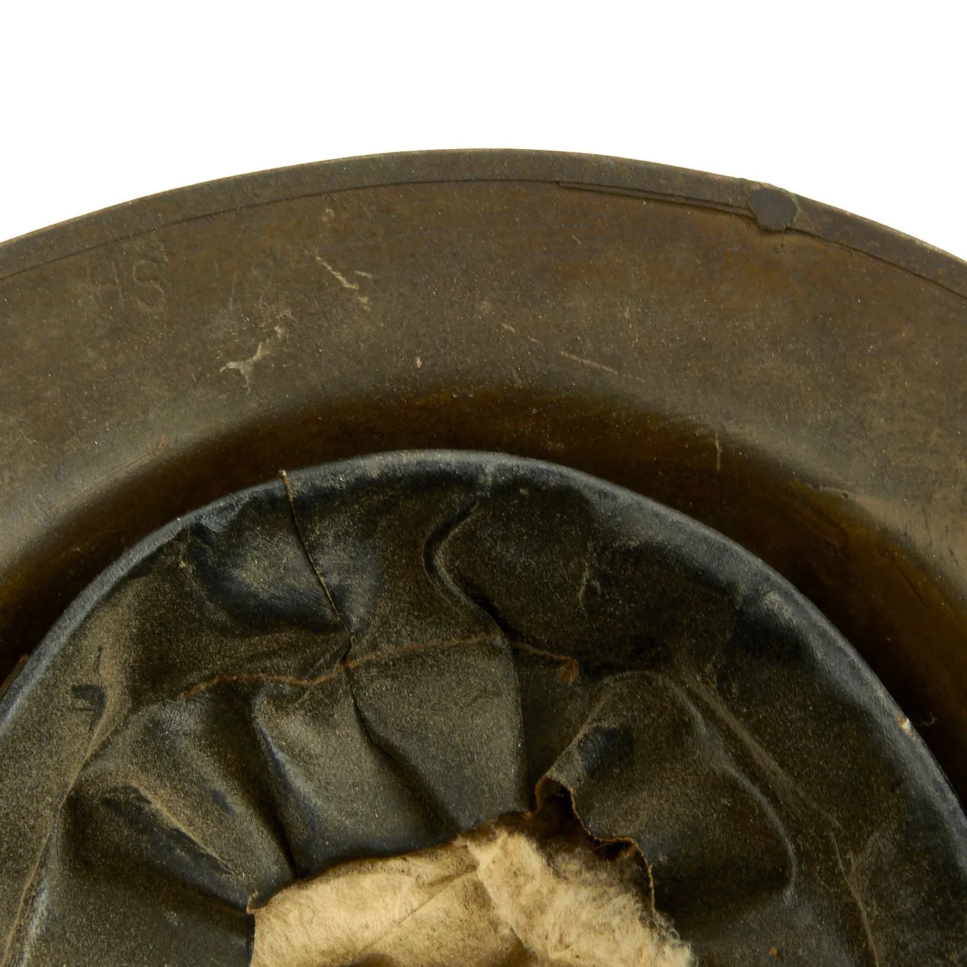 Original WWI U.S. Marine Corps Named 18th Co. (E) 5th Marines M1917 Doughboy Helmet - 2nd Division