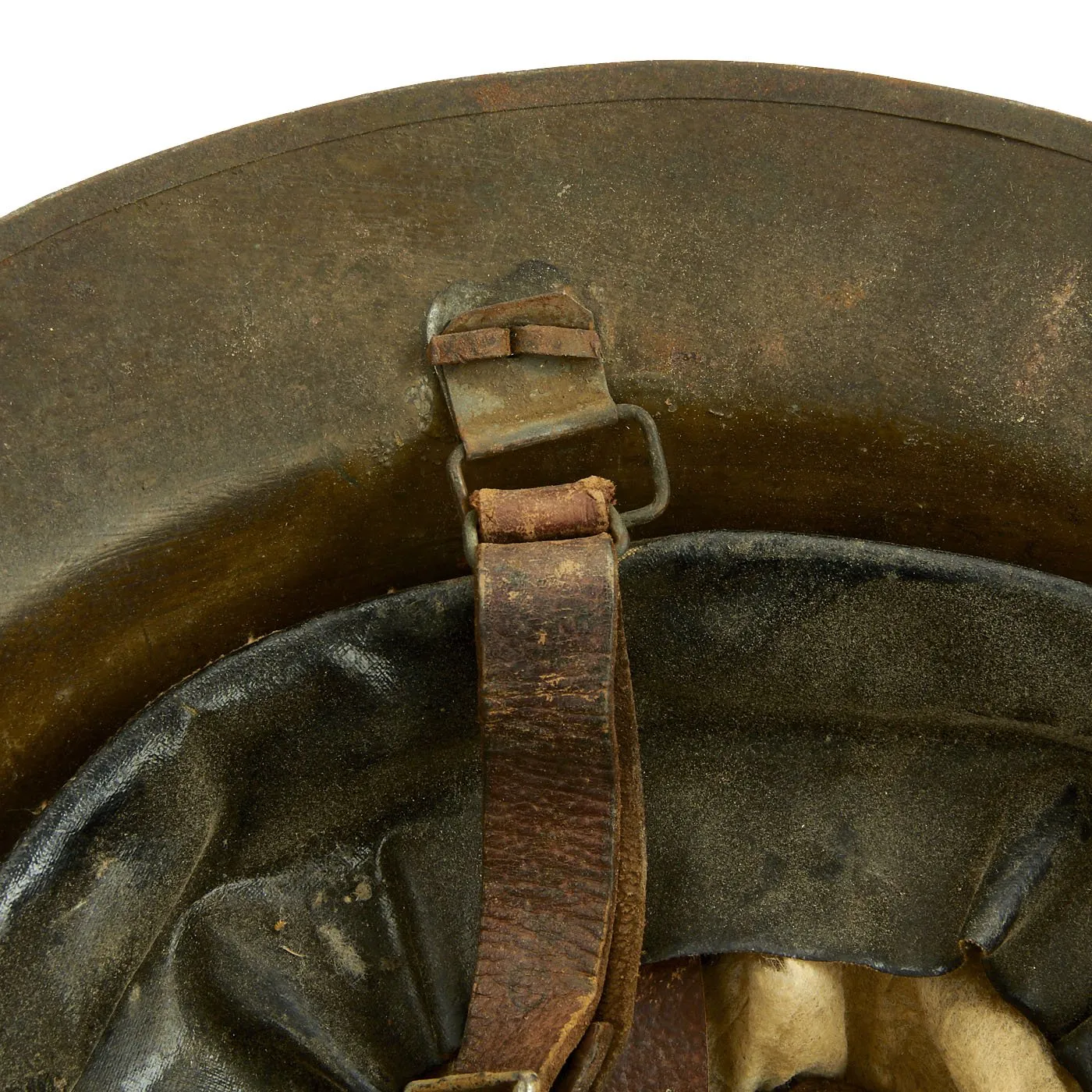 Original WWI U.S. Marine Corps Named 18th Co. (E) 5th Marines M1917 Doughboy Helmet - 2nd Division