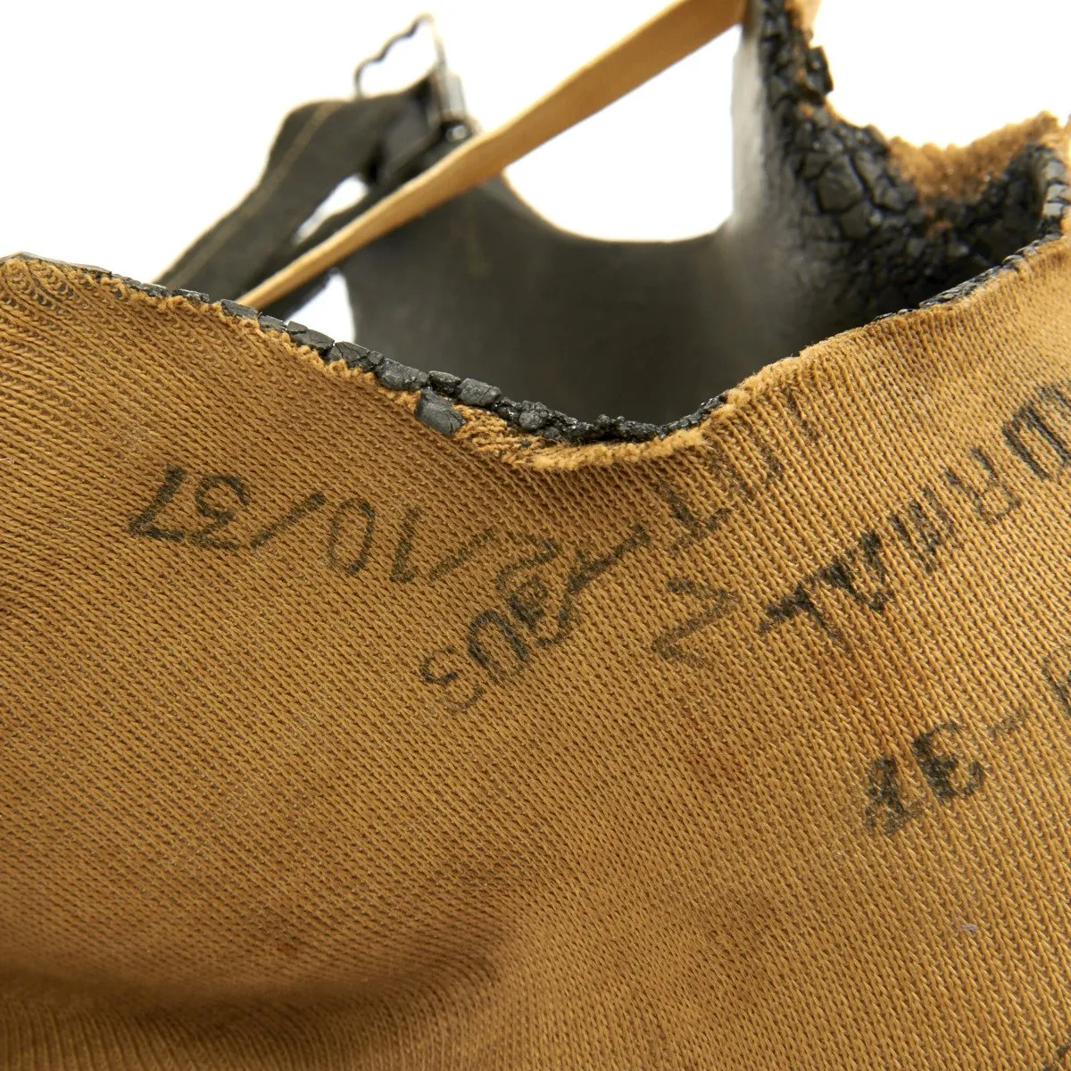 Original WWII British National Fire Service 1938 Brodie Mk1 Helmet with 1937 MkIII Gas Mask