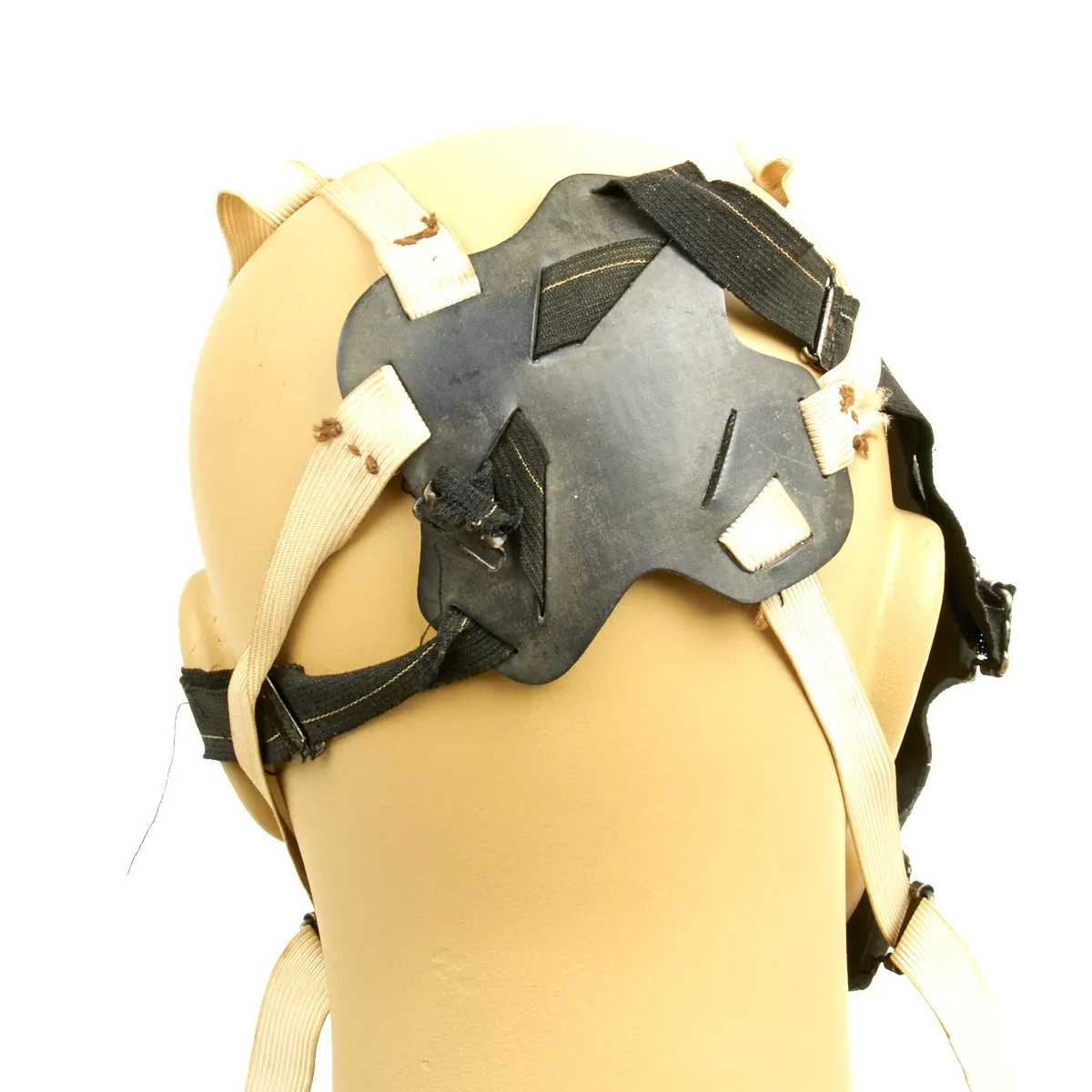 Original WWII British National Fire Service 1938 Brodie Mk1 Helmet with 1937 MkIII Gas Mask