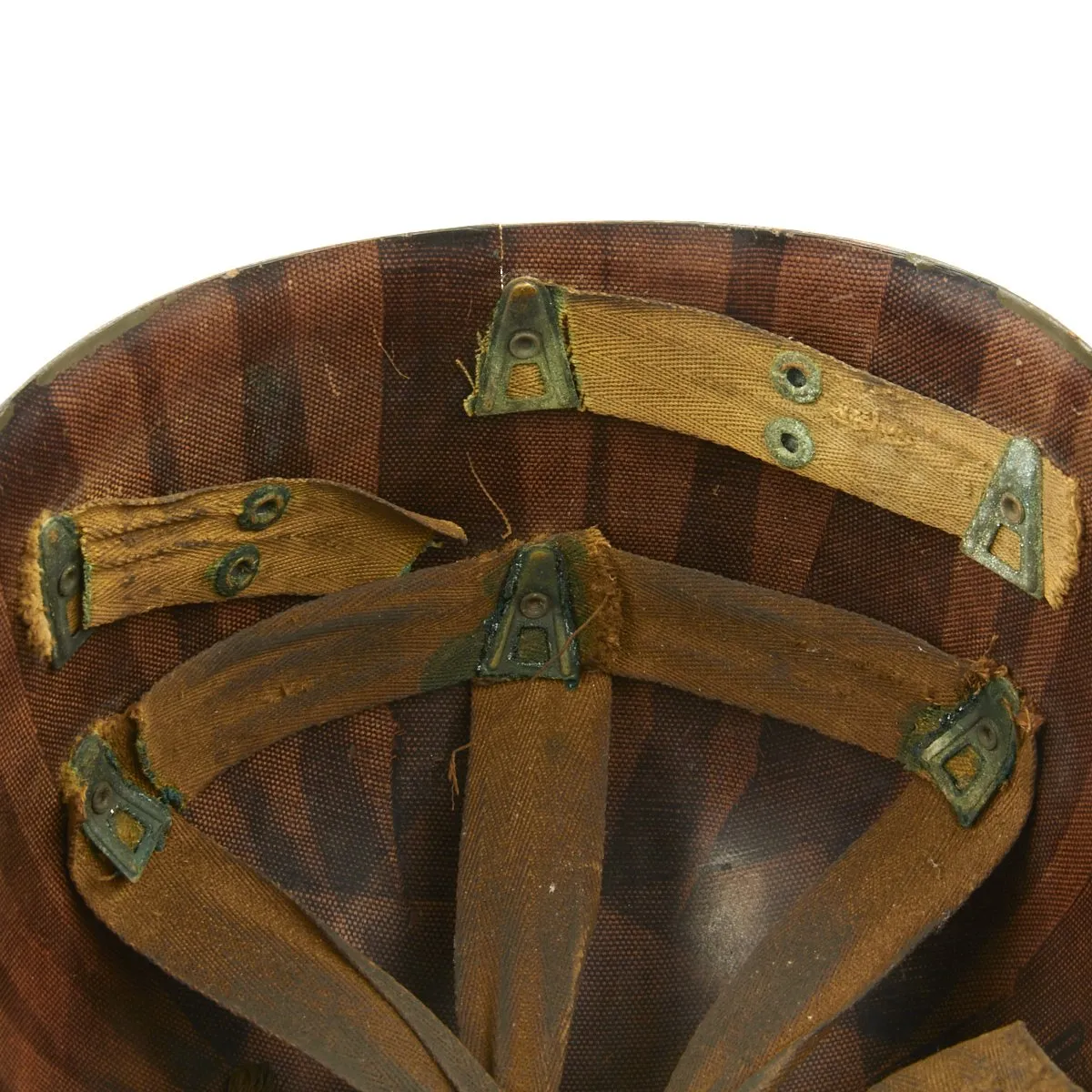 Original WWII USN USS New Jersey Corpsman Schlueter Front Seam M1 Helmet with Firestone Liner