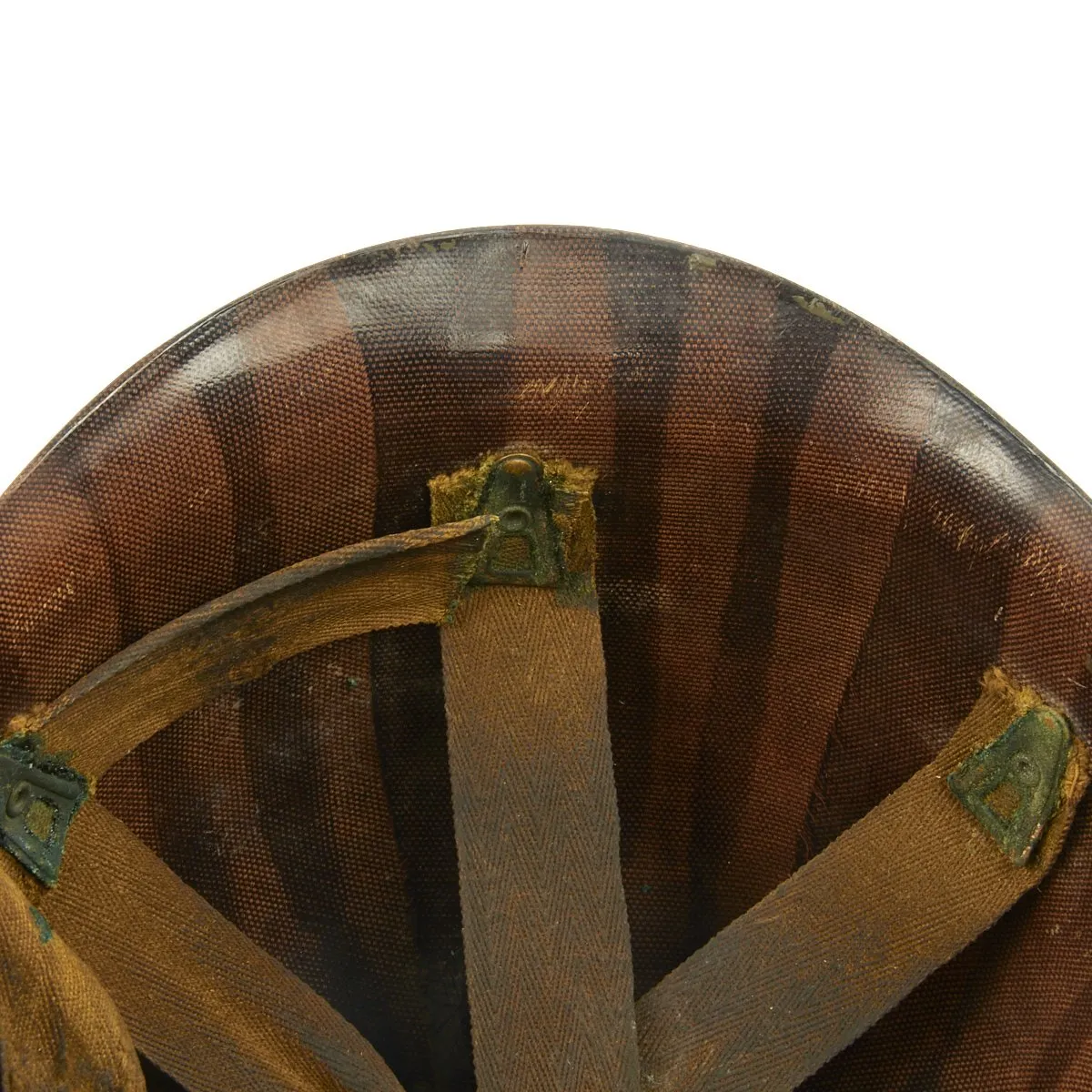 Original WWII USN USS New Jersey Corpsman Schlueter Front Seam M1 Helmet with Firestone Liner