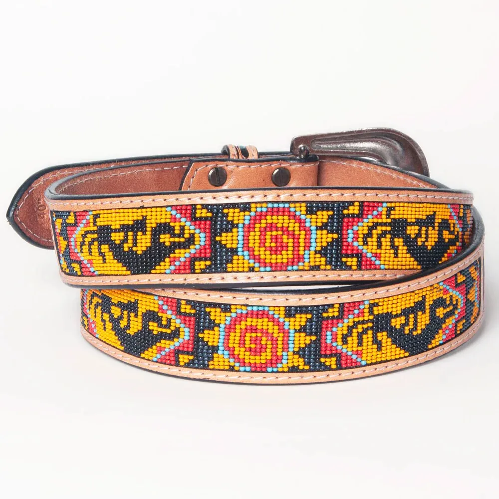 Petroglyph Hand Tooled Leather Belt