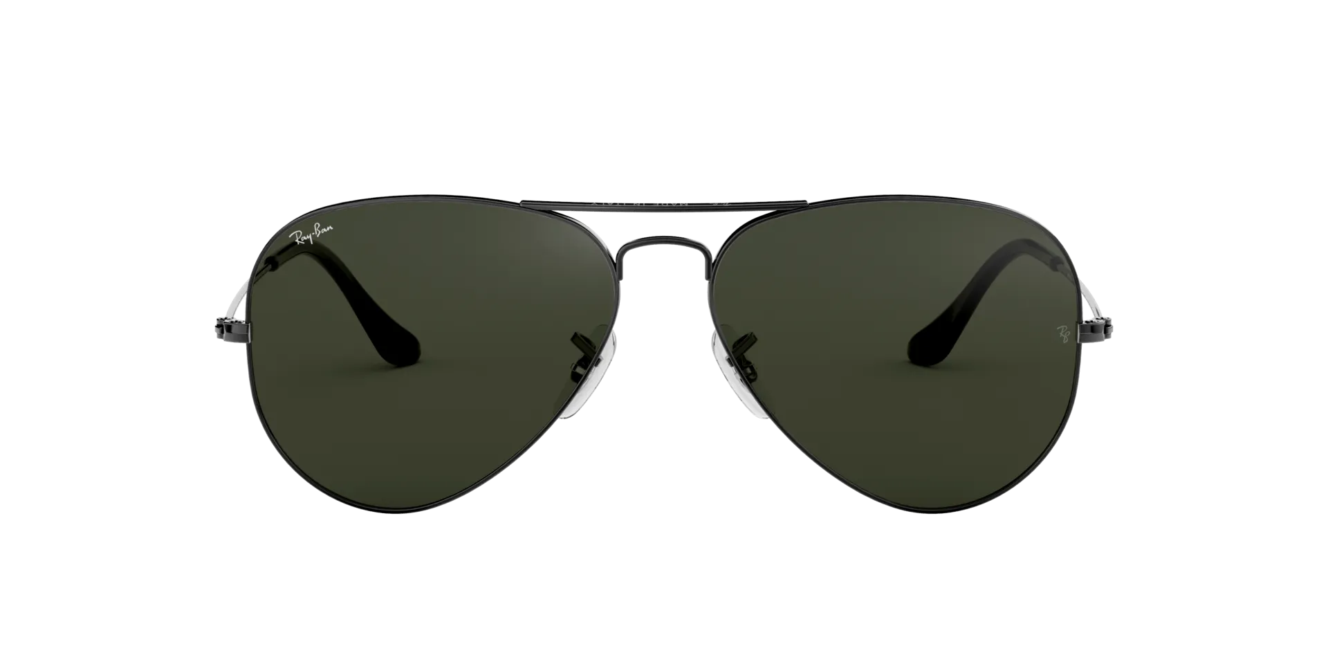 RAY BAN AVIATOR LARGE METAL GUNMETAL | GREEN CLASSIC G-15