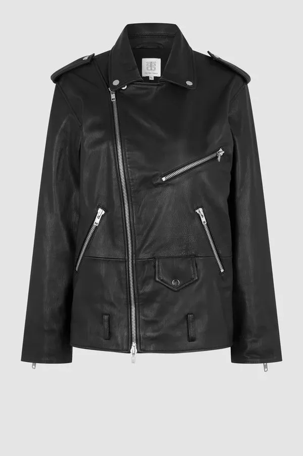 RizzoLeatherBikerJacket