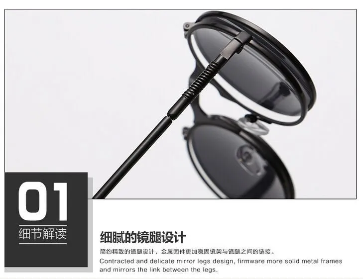Round Metal Women Style Retro SUNGLASSES
