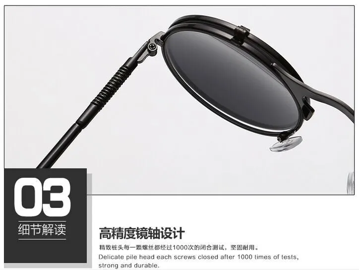 Round Metal Women Style Retro SUNGLASSES