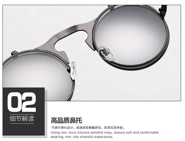 Round Metal Women Style Retro SUNGLASSES