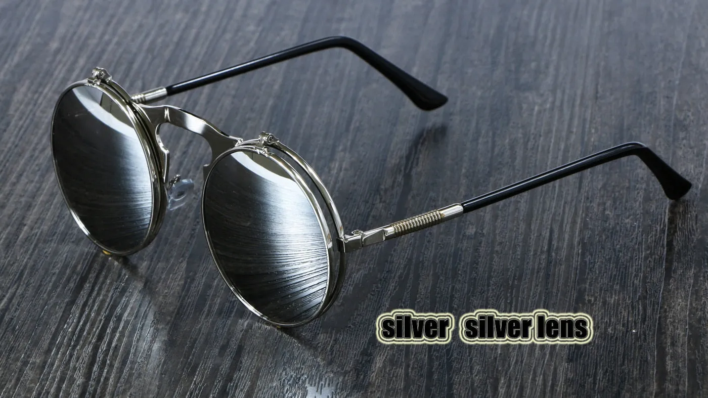 Round Metal Women Style Retro SUNGLASSES