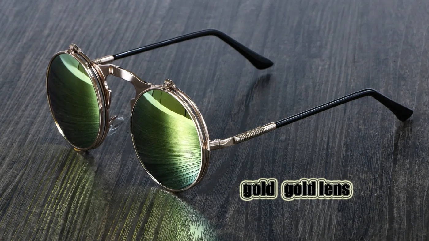 Round Metal Women Style Retro SUNGLASSES