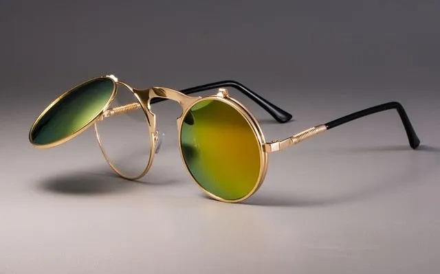 Round Metal Women Style Retro SUNGLASSES