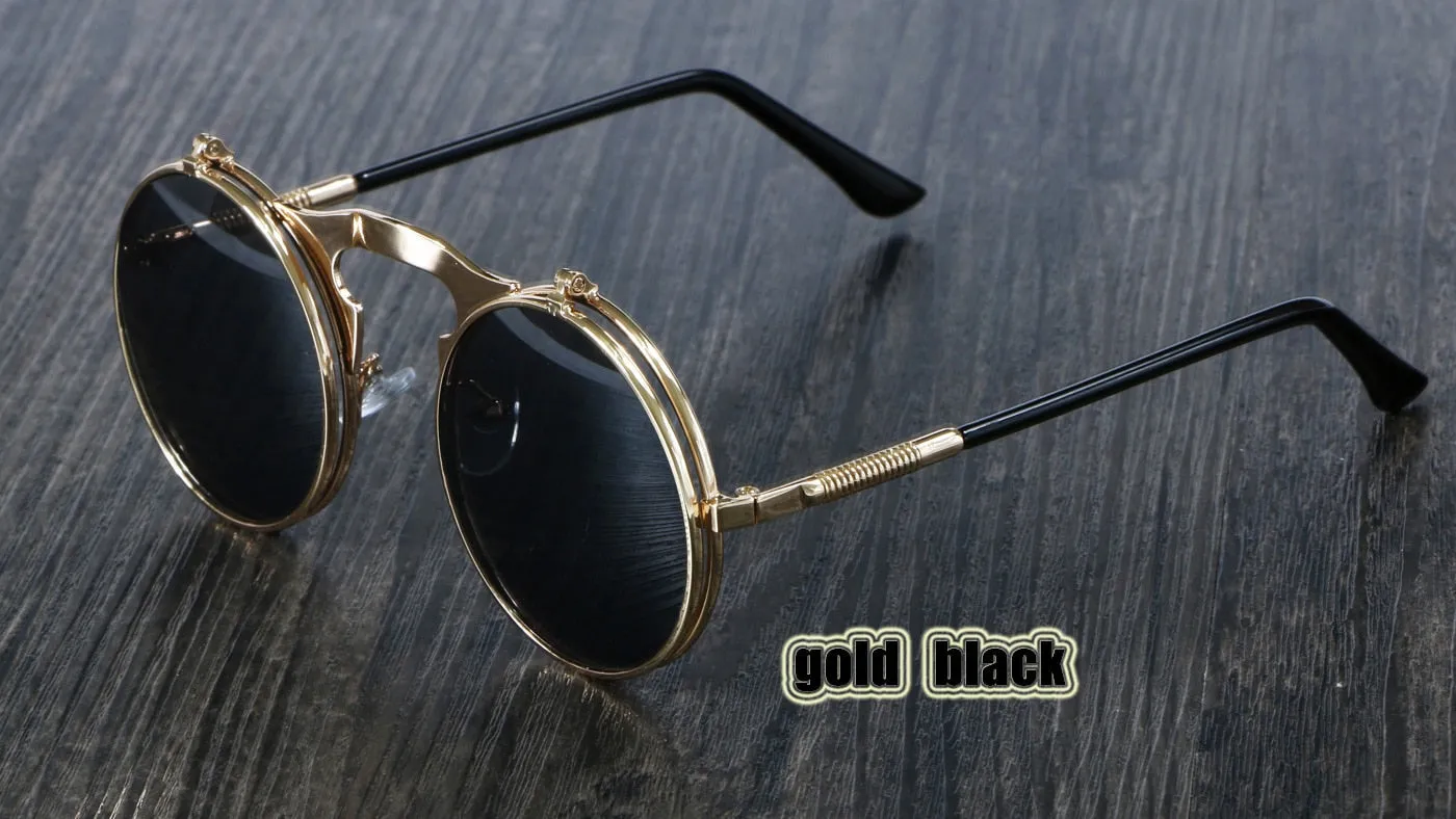 Round Metal Women Style Retro SUNGLASSES