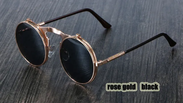 Round Metal Women Style Retro SUNGLASSES
