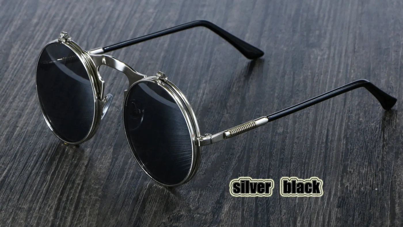 Round Metal Women Style Retro SUNGLASSES