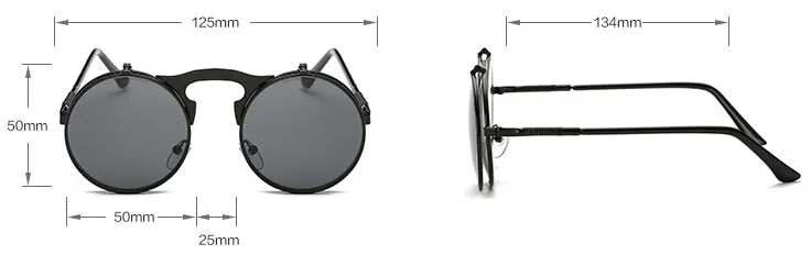 Round Metal Women Style Retro SUNGLASSES
