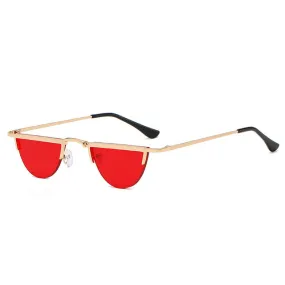 Round Rimless Sunglasses