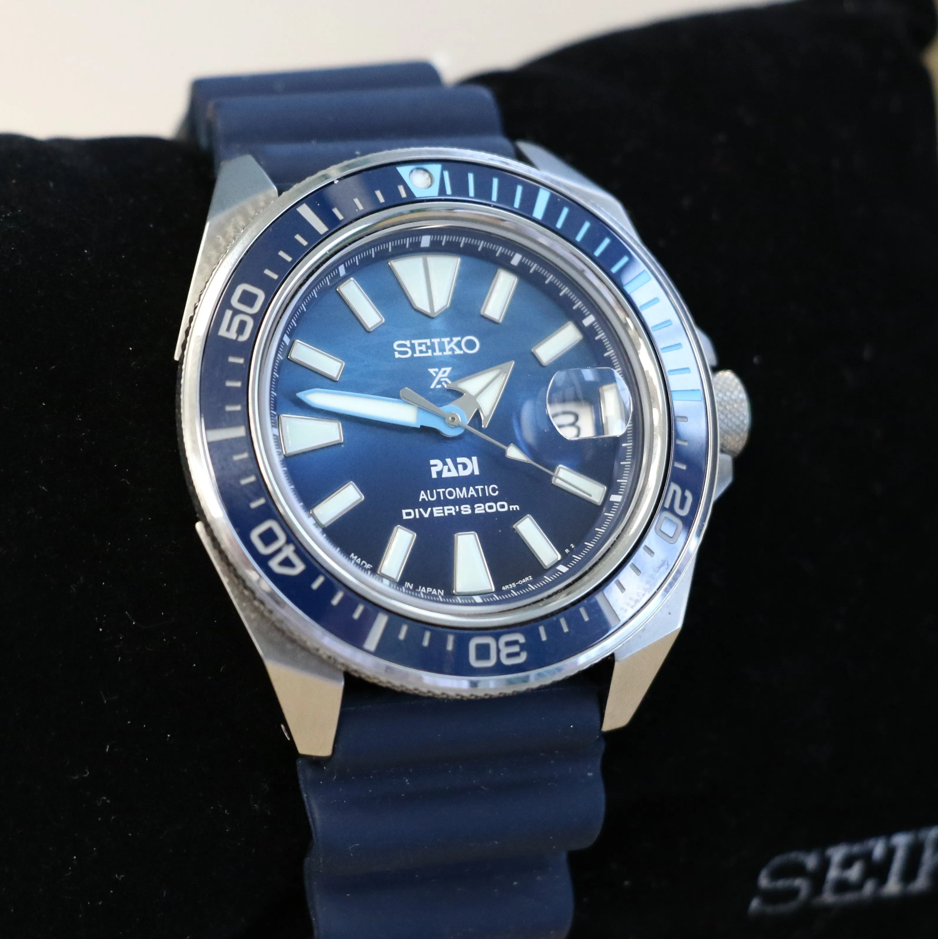 SEIKO PADI Prospex Sea Automatic Watch Ref. SRPJ93 Cal. 4R35 Diver's Wristwatch 200m Special Edition ALL Original!