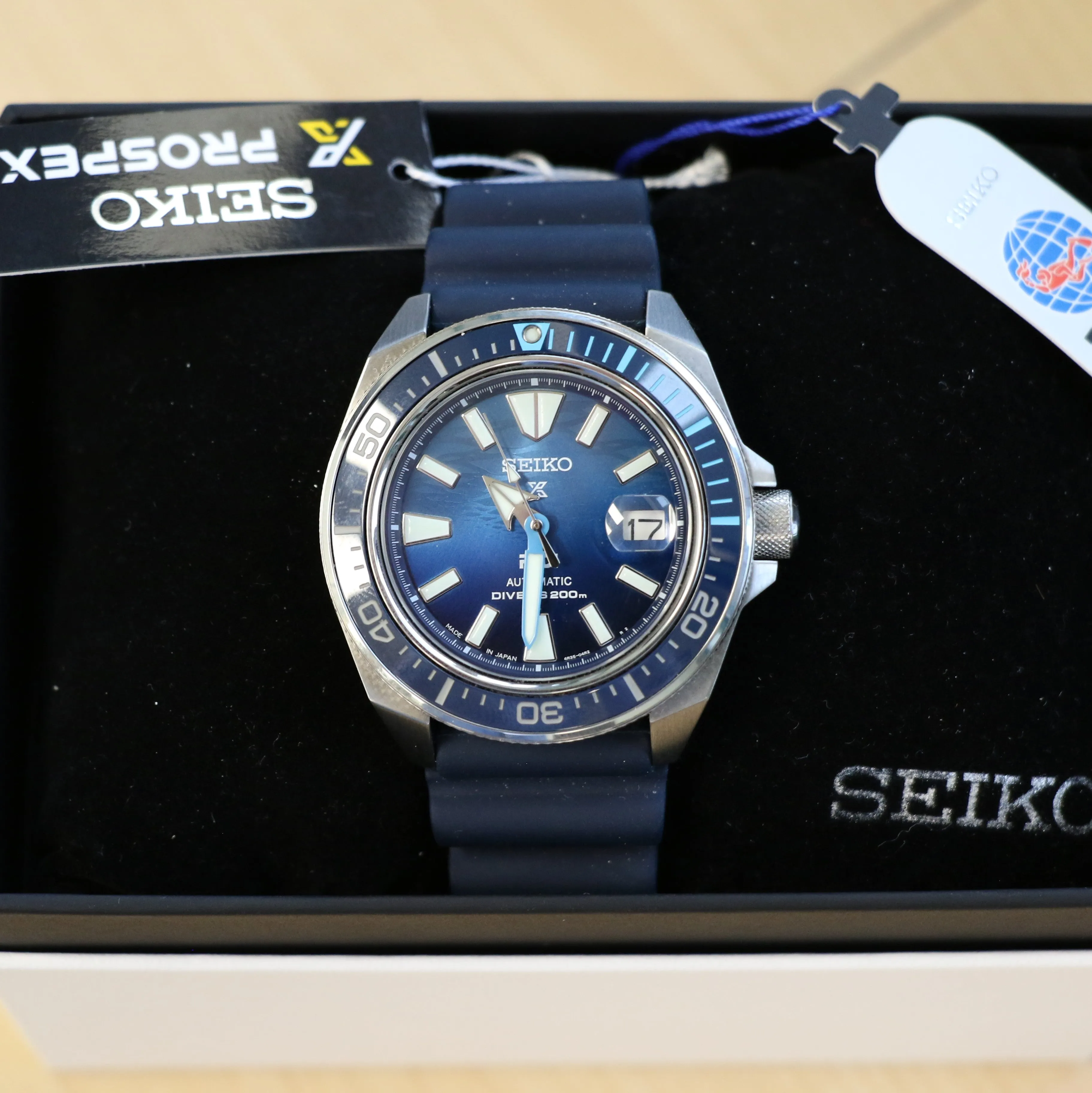 SEIKO PADI Prospex Sea Automatic Watch Ref. SRPJ93 Cal. 4R35 Diver's Wristwatch 200m Special Edition ALL Original!
