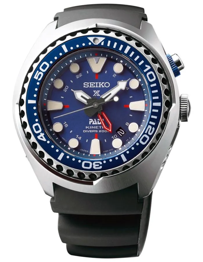 Seiko Prospex Kinetic PADI Special Edition - Blue Dial - Black Silicone Strap