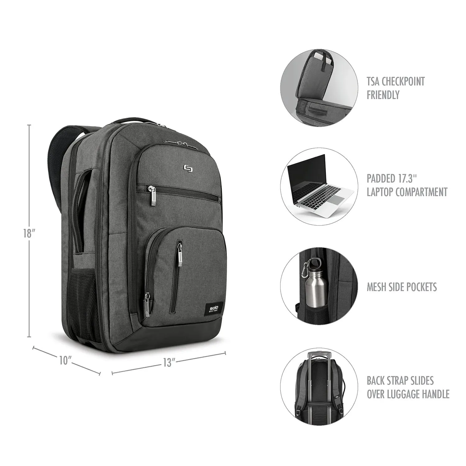 Solo Grand Travel TSA Backpack