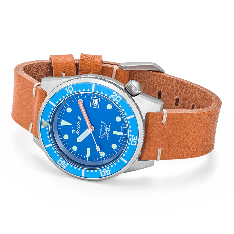 Squale 50 Atmos Blue Blasted 1521-026/A 1521BLUEBL.PC