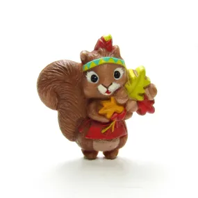 Squirrel Pin Vintage Hallmark Lapel with Oak Leaves & Acorn