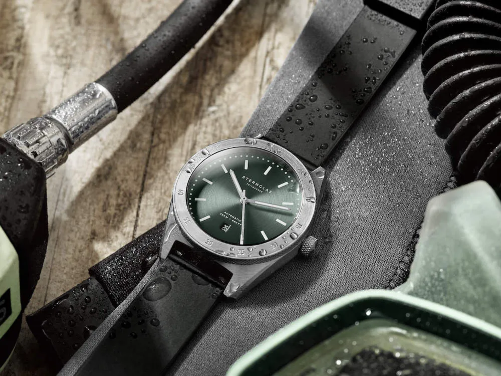 STNG Watch Marus AutoMTic Green Rubber