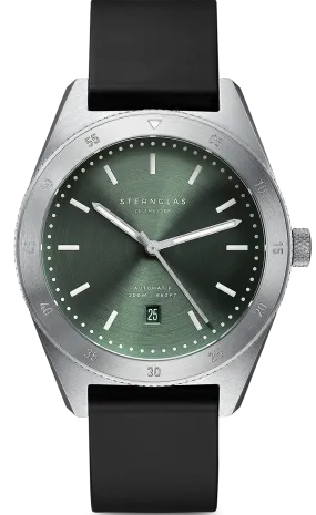 STNG Watch Marus AutoMTic Green Rubber