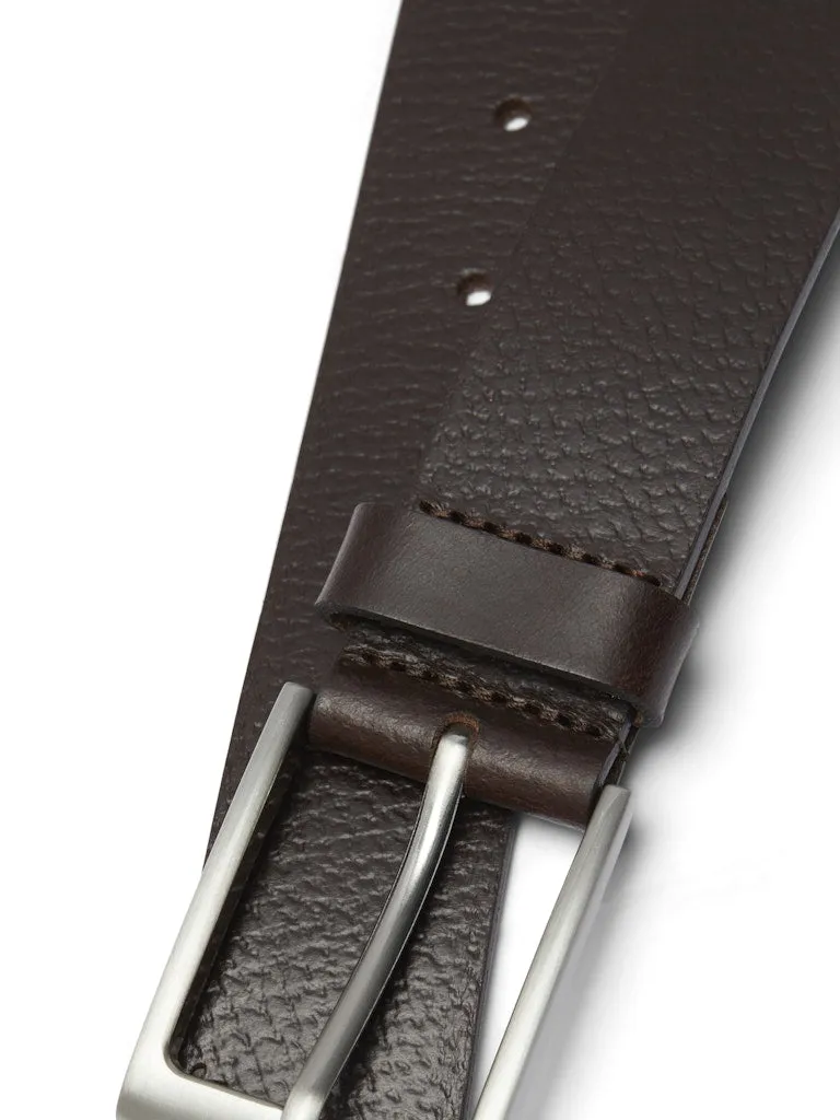 Stockholm Leather Black Coffee Belt